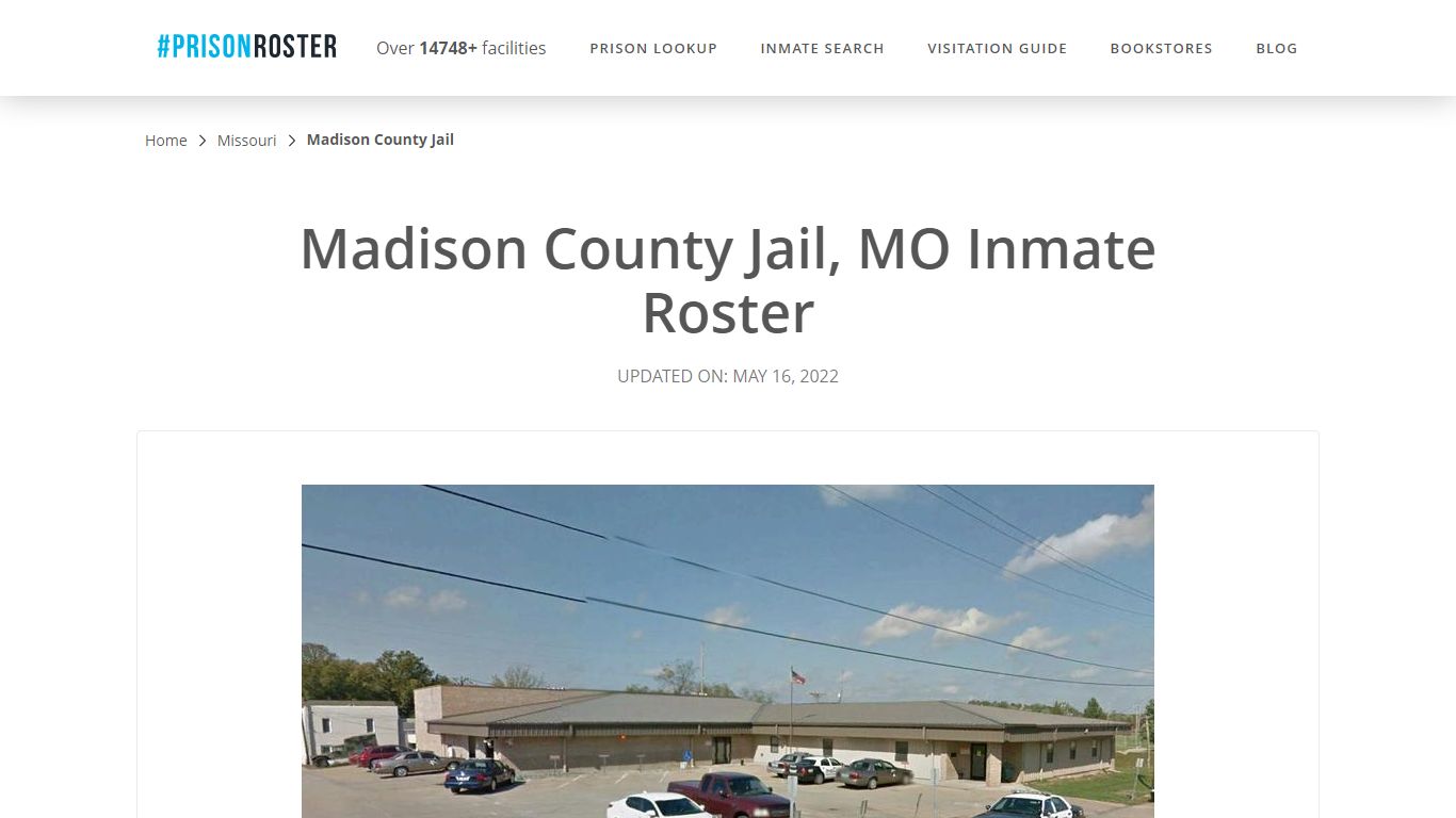 Madison County Jail, MO Inmate Roster
